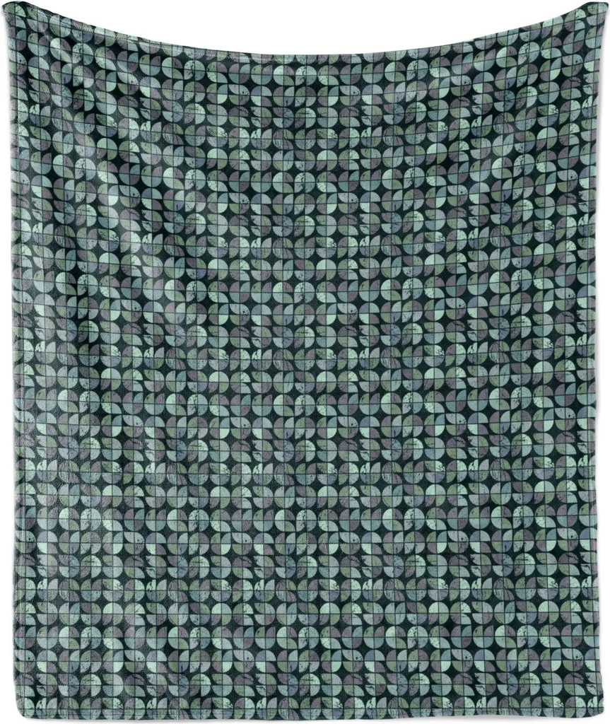 Coperta Morbida ABAKUHAUS 175x230 cm - Flanella Grigio Grunge