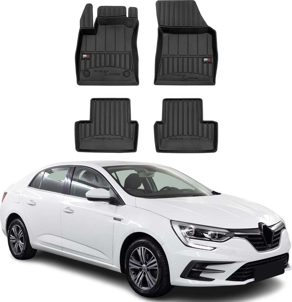 OMAC Gummi Fußmatten für Renault Megane 2015-2025 Premium TPE Automatten 4tlg