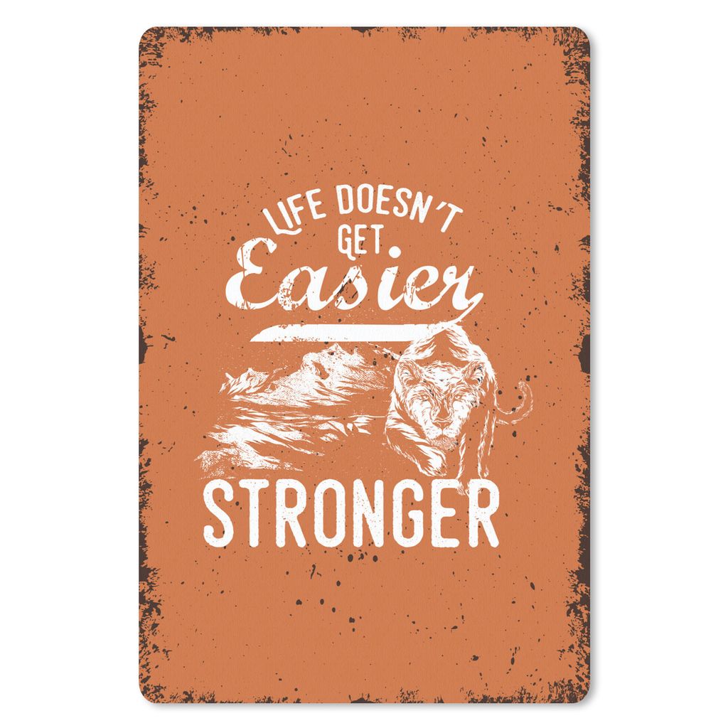MuchoWow Mauspad Mousepad Jahrgang - Tiger - Orange 40x60 cm - Mousepads - Maus Mat - Pad - Mausunterlage - Schreibtisch Accesoire
