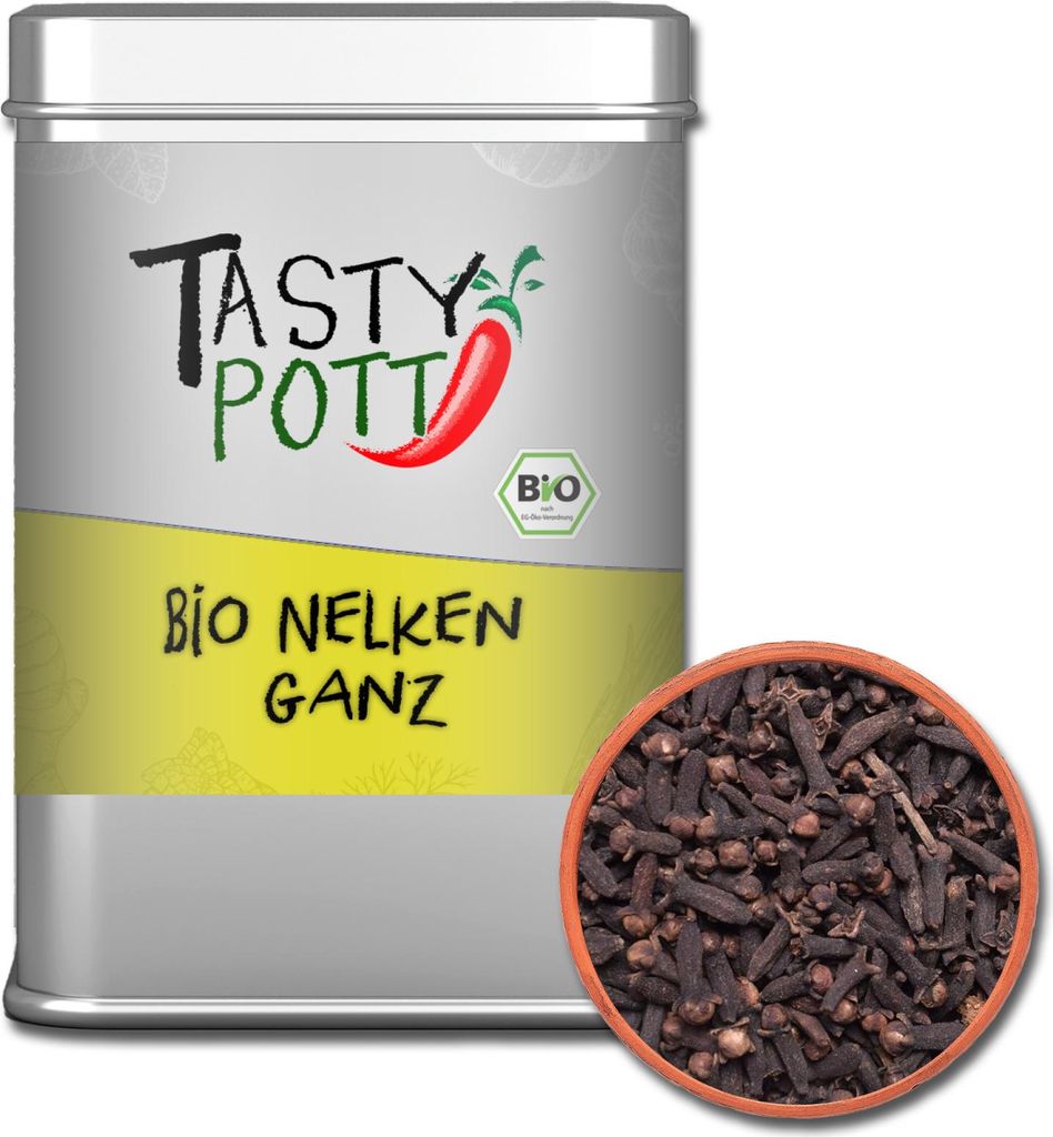 Nelken Gewürz - Nelken ganz | 50 g Dose Tasty Pott