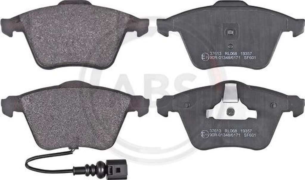 A.B.S. 37613 Bremsbelagsatz, Scheibenbremse OE 8J0698151A kompatibel mit Scirocco, Golf VI, Leon, TT, A3 8P