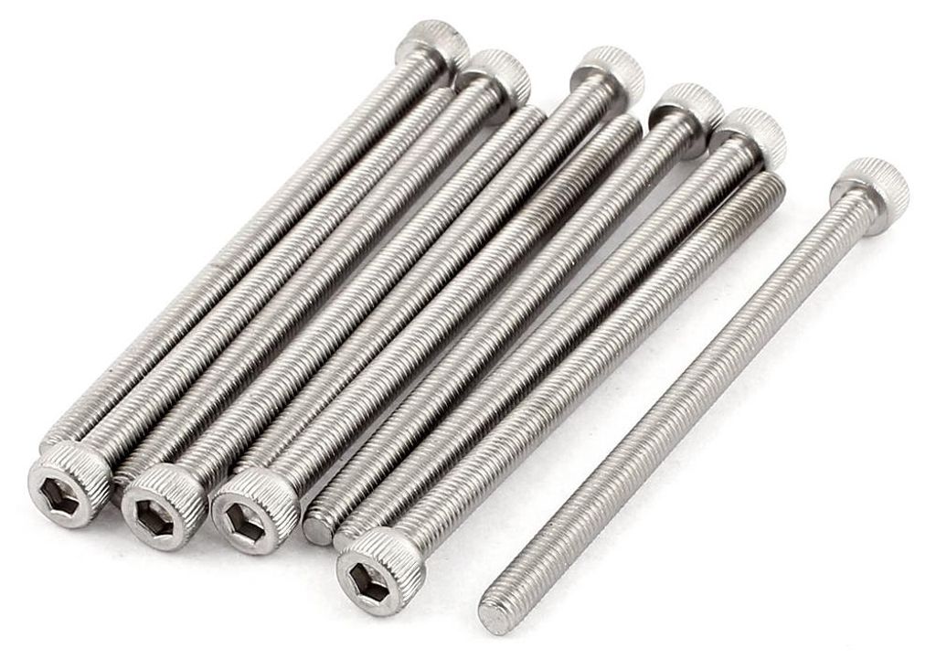 10 Stš¹ck M5 x 80mm Gewinde 304 Edelstahl Innensechskantschraube Innensechskant Schrauben DIN912 Zylinderschrauben mit Innensechskant Maschinensc...