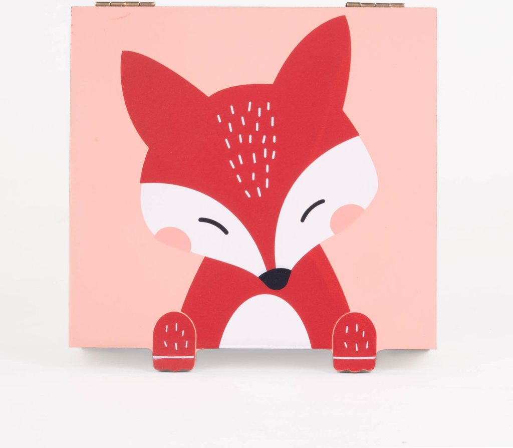 Kinderschatzkästchen Tier mit Pfoten, 15 x 15 x 7 cm