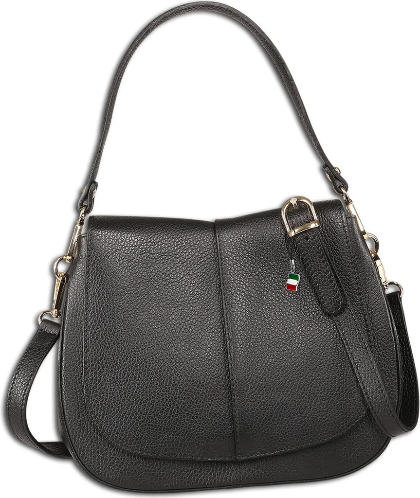 Sac bandoulière cuir noir Florence : fini les sacs lourds et encombrants