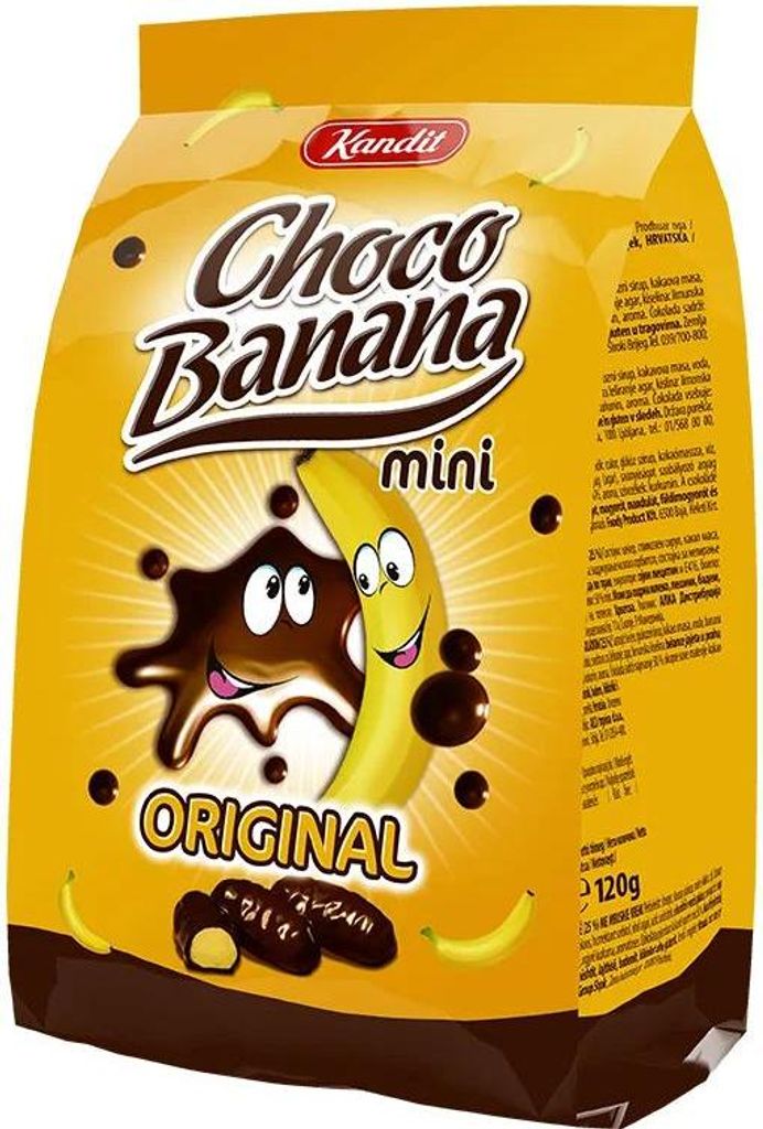 Kandit "Choco Banana Mini" Schaumzuckerware 120g Produktbild 