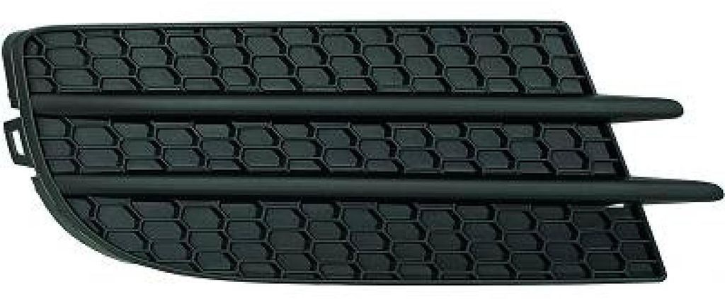 DIEDERICHS Lüftungsgitter Grill Stoßfänger ohne Loch/Löcher für Nebellampen Matt Schwarz