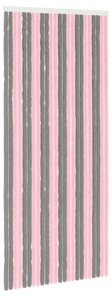 Insektenschutzvorhang in Grau, Silber und Rosa