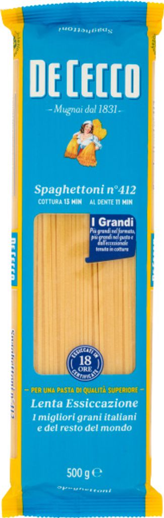 Nudeln Di Semola Spaghettoni n412 500g - De Cecco Produktbild 