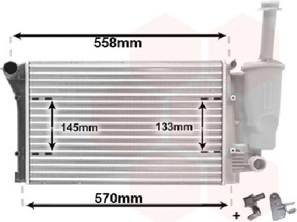 Van Wezel Wasserkühler für Fiat Panda 169 1,1 1,2 + 4x4 ab Bj. 09/3002-