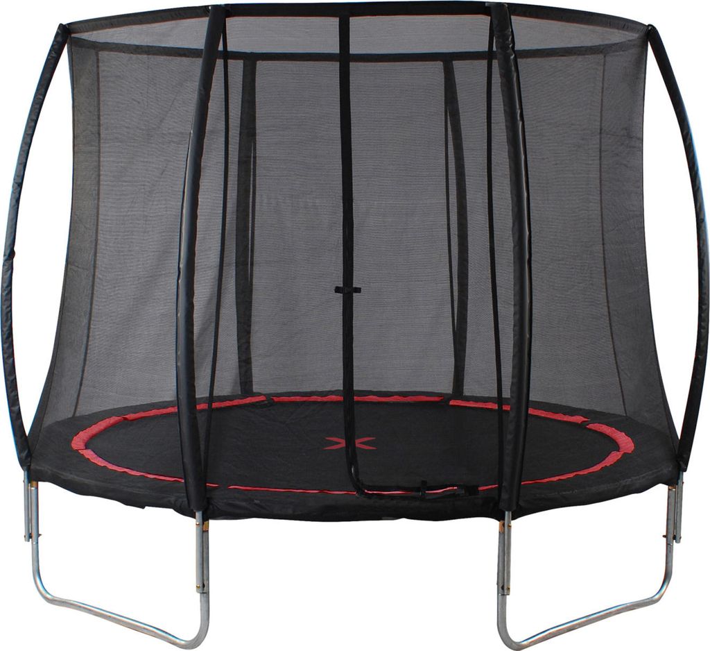 Small Foot 10063 Trampolin mit Sicherheitsnetz Black Spider, schwarz (1 Stück)