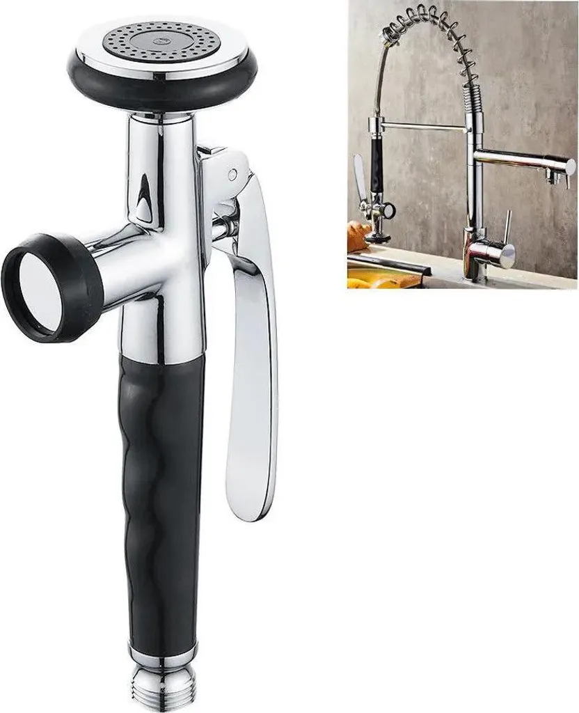 Doccetta Rubinetto Cucina Ottone Professionale - 2 Getti Ergonomica