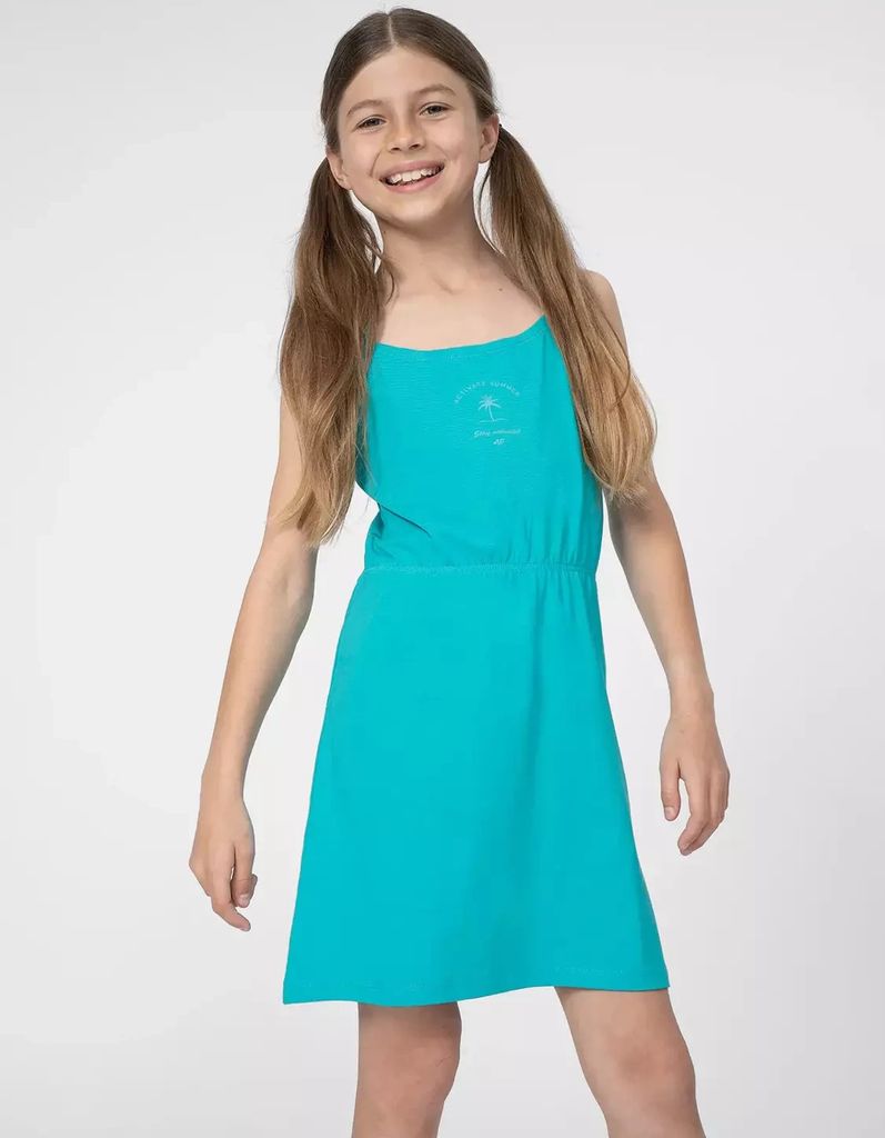 4F Kinder Kleid Blau 4FJSS23TDREF026-46S Grösse 134