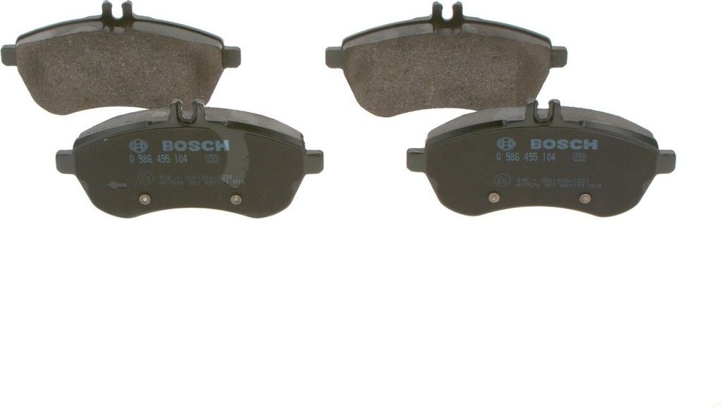 BOSCH Bremsbeläge Satz Vorne passend für MERCEDES-BENZ C-Klasse Limousine (W204) 0 986 495 104