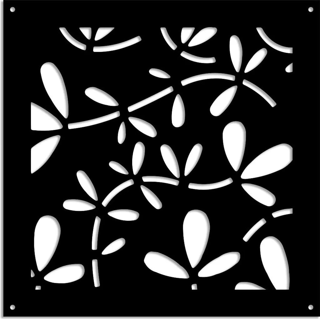 FLOREUS Pannello PVC Nero 48x48 | Separè e Parasole Alta Qualità