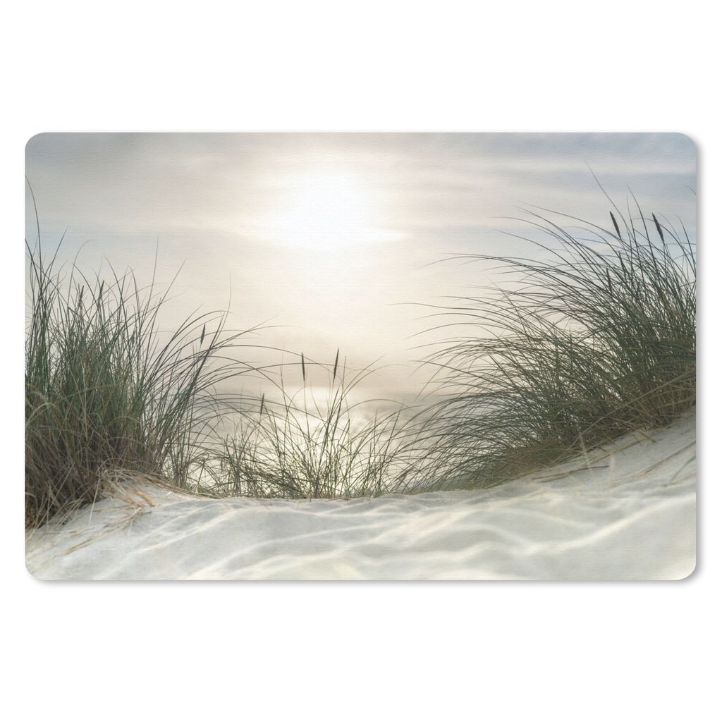 MuchoWow Mauspad Mousepad Sand - Gras - Sonne 27x18 cm - Mousepads - Maus Mat - Pad - Mausunterlage - Büroartikel - Desk Matten