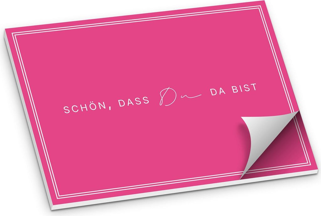 ITENGA Tischset A3 Schön dass du da bist V3 pink
