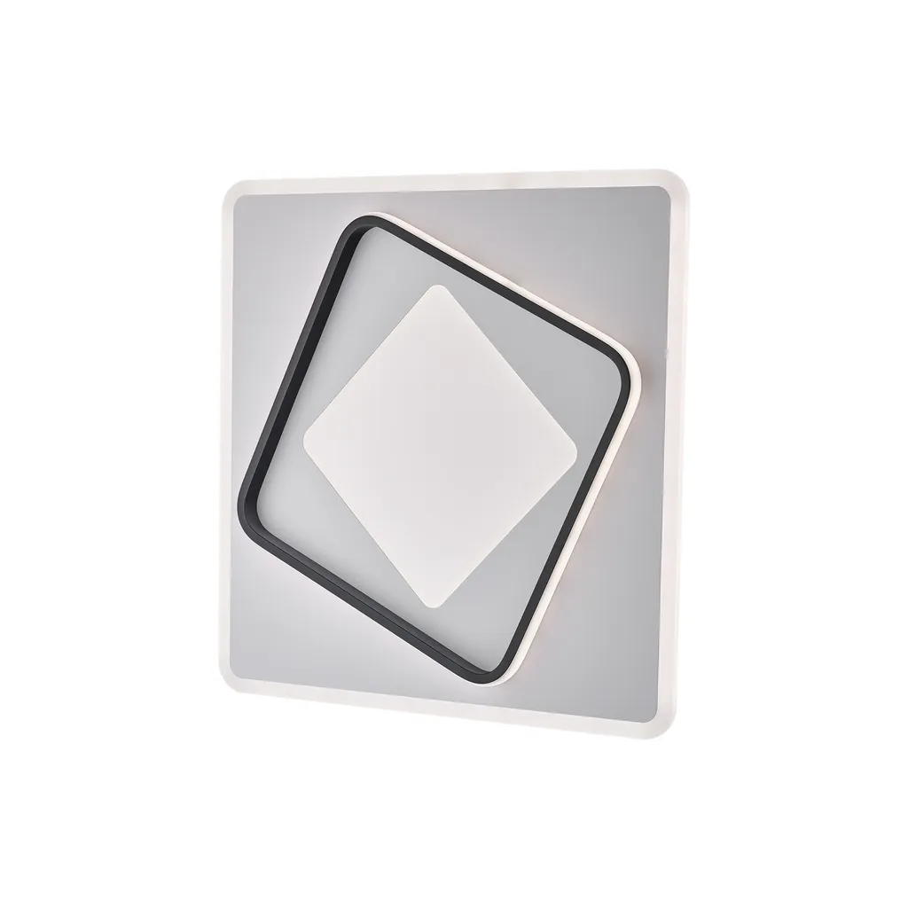 Plafonnier LED CCT Lulù d.50 Noir et Blanc avec Télécommande BL318-PBC