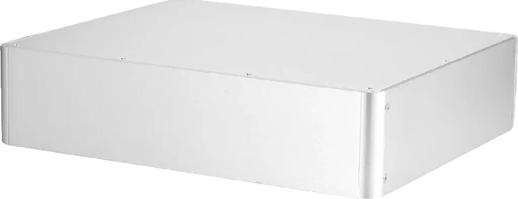 Boîtier d'amplificateur en aluminium DIY Argent - 220x160x60mm robuste