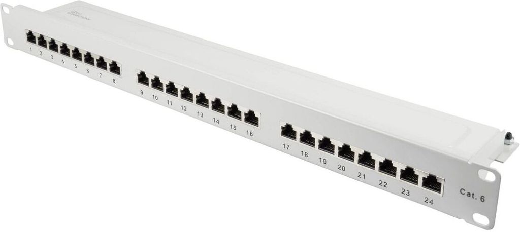 Good Connections Patchpanel 19"Cat. 6 24-P. 1 HE lichtgrau