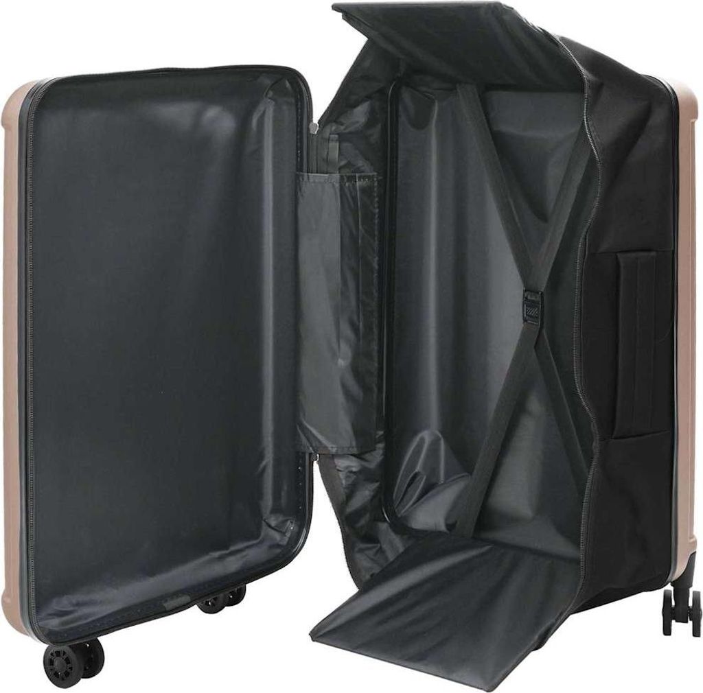 vidaXL Koffer mit Schloss Roségold 50 x 30 x 76 cm ABS Kunststoff