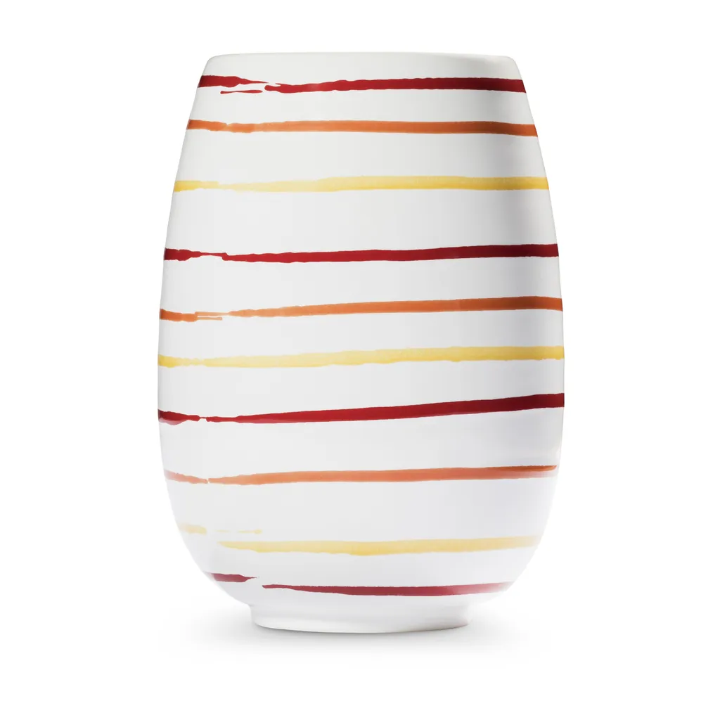 Vase en céramique Landlust Gmundner Ceramics 15cm décor fleuri typique