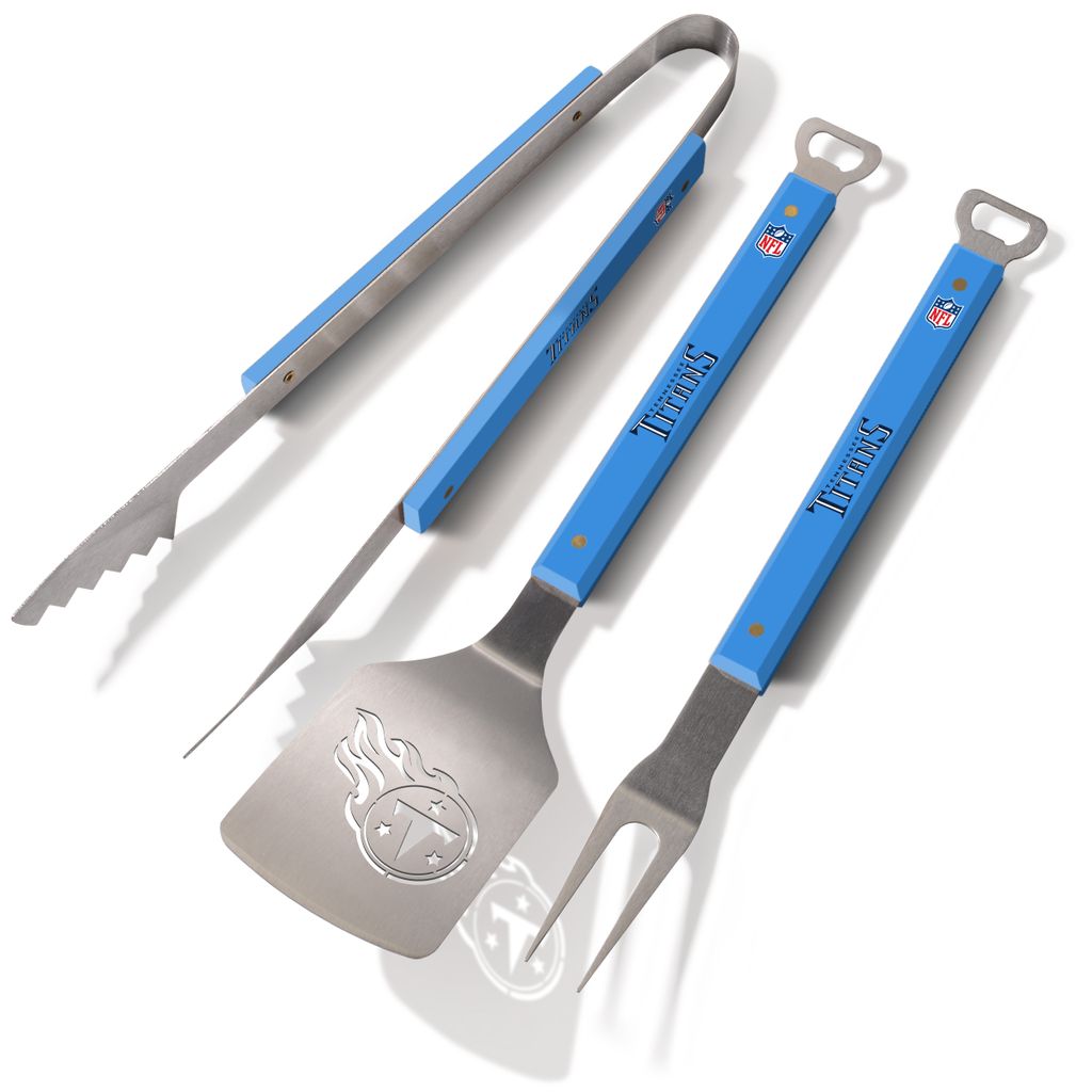 NFL Tennessee Titans Grillbesteck 3teilig Set Spirit Barbecue BBQ Grillzange