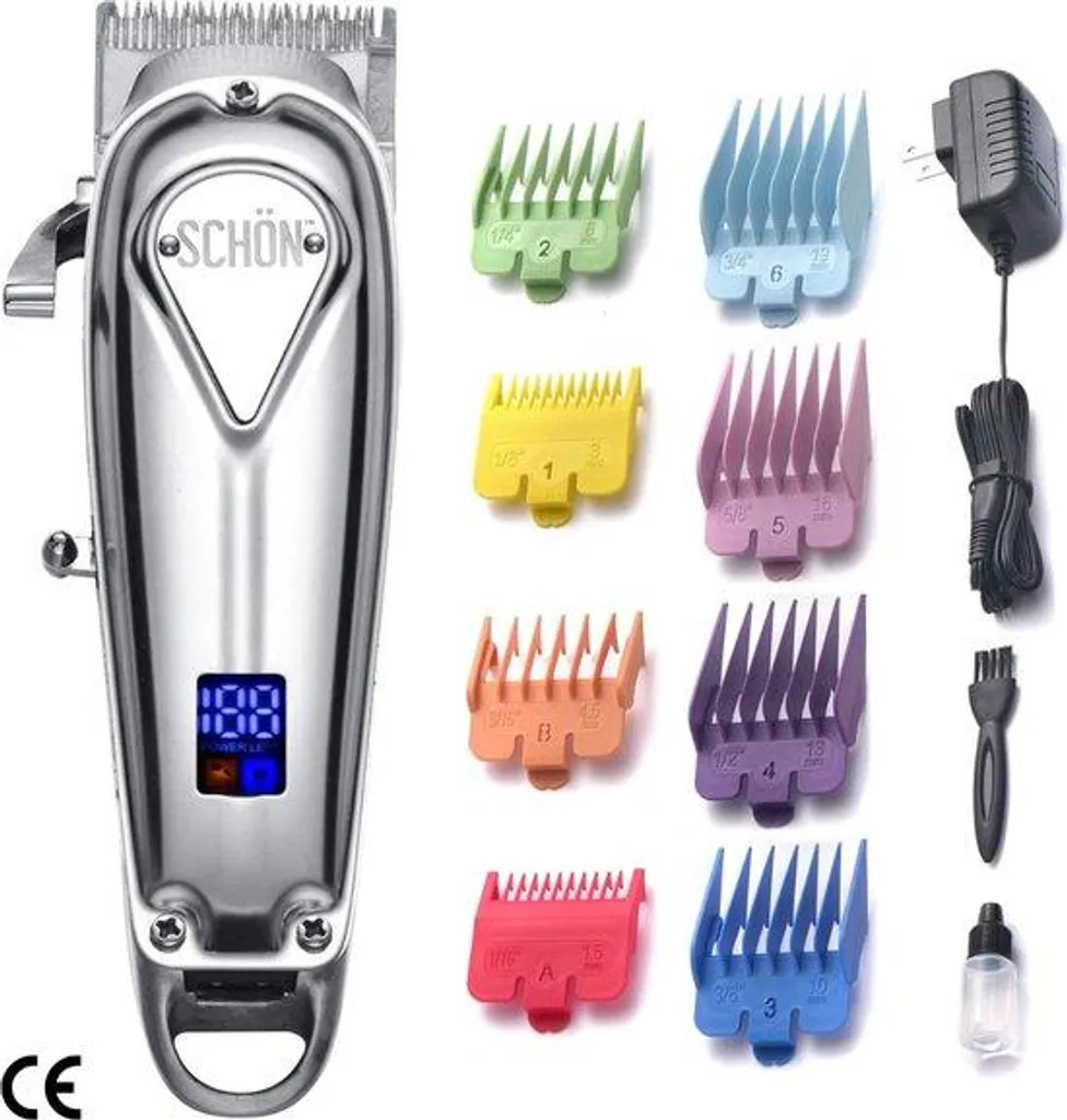 Rasoir professionnel à batterie en acier inoxydable rechargeable RX-7