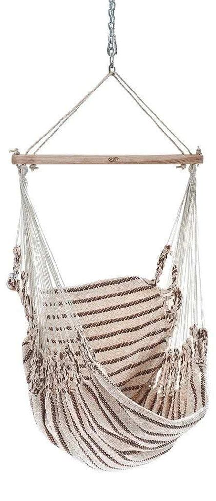 Chico Hängesessel Baumwolle beige-braun Hängestuhl