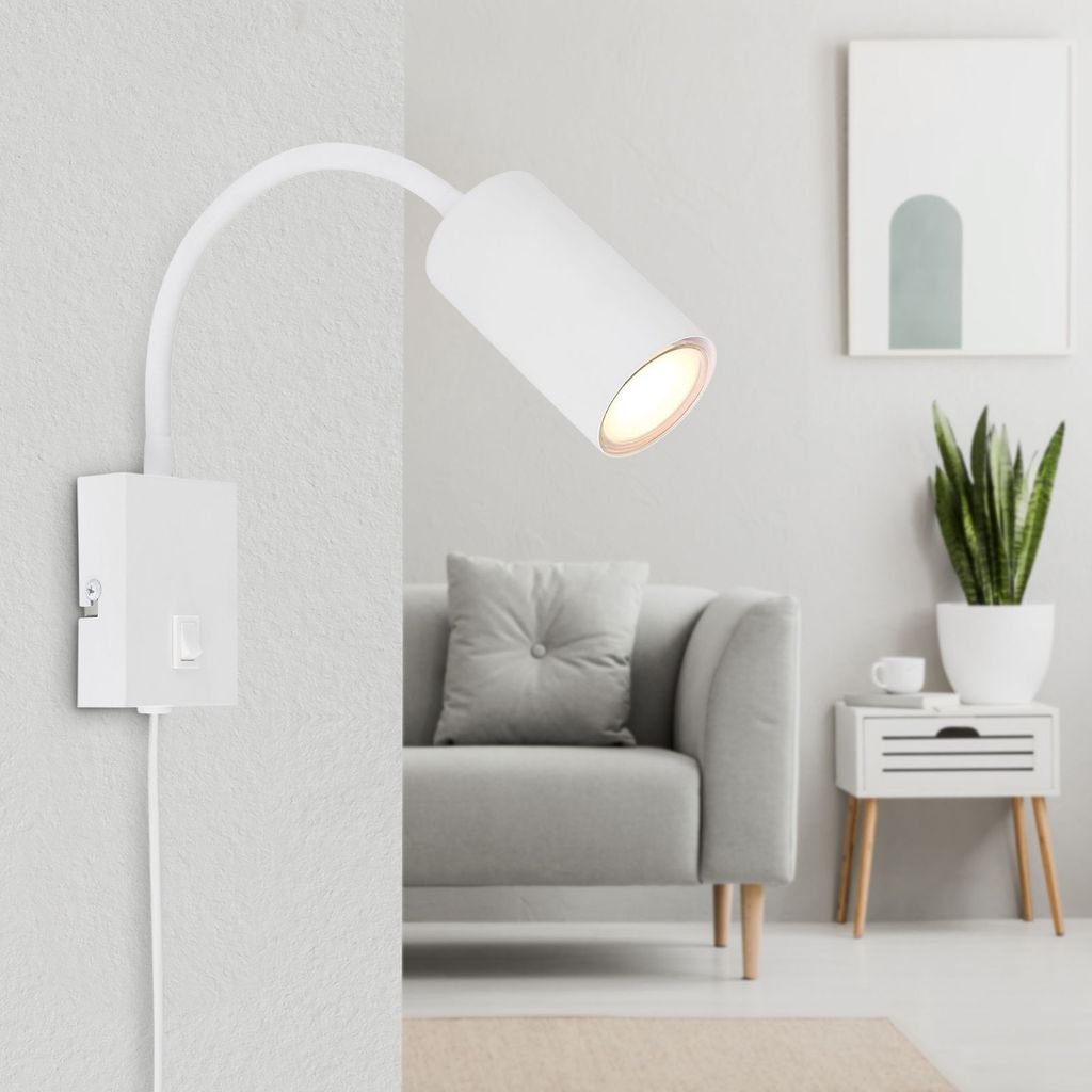 GLOBO Wandleuchte Innen Schalter Wohnzimmer Wandlampe Produktbild 4