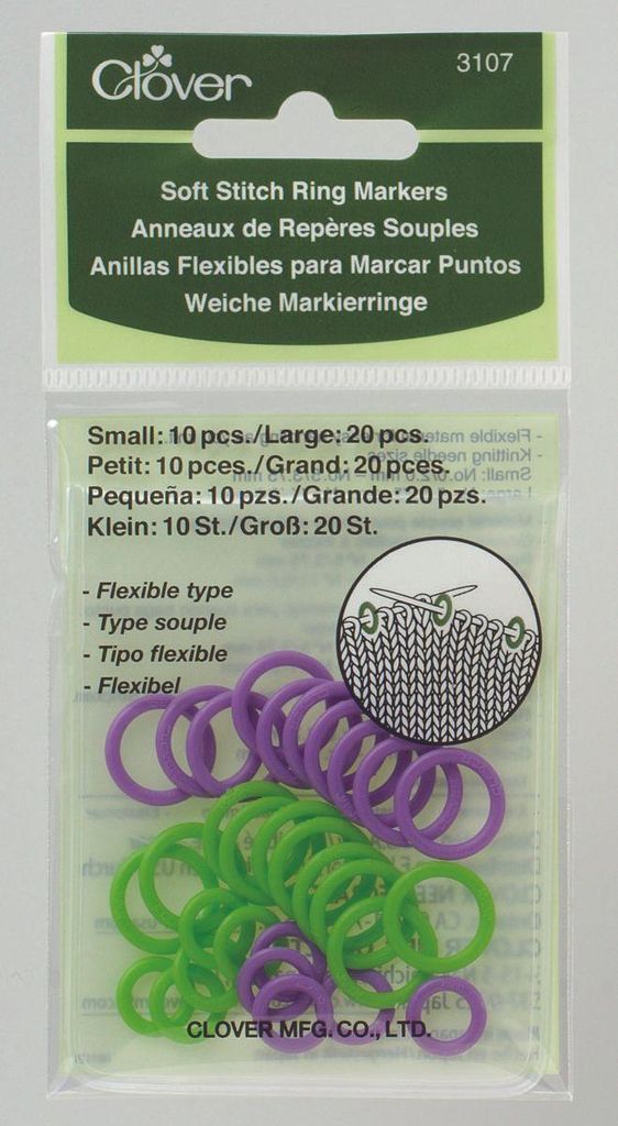 Clover Weiche Markierringe Maschenmarkierer - 3107 Produktbild 