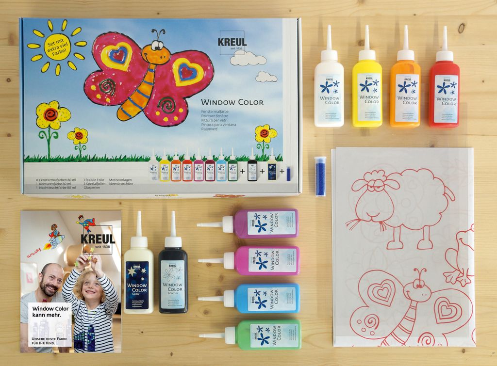 KREUL Window Color, sada s extra farbou Obrázok produktu 