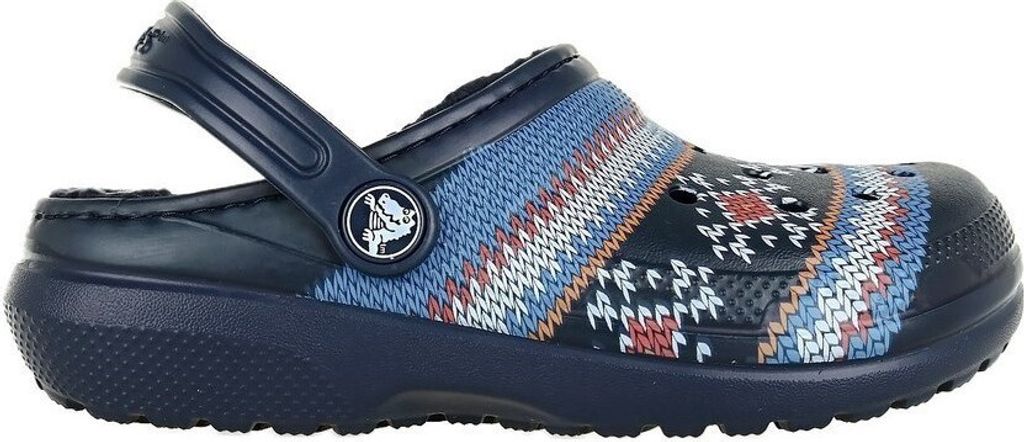crocs Classic Printed Lined Clog Kids Navy Croslite Größe: 24/25 Normal