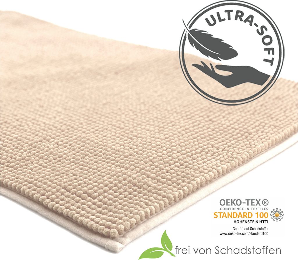 heimtexland ® Badvorleger Chenille Super Flauschig Produktbild 4