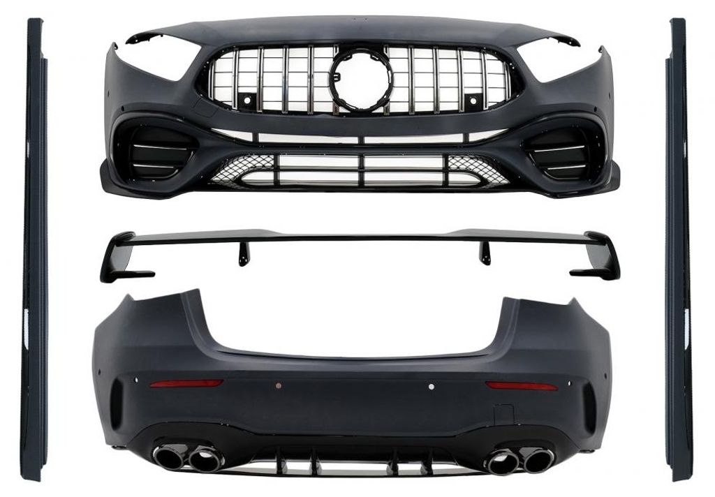 Komplett Bodykit für Mercedes A-Klasse W177 Hatchback 5 Türen 2018-2022 A45 Look.