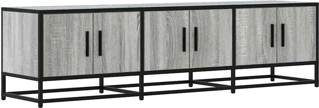 Mobile TV Lowboard Grigio Sonoma 150x35x41 cm | Arredo Living