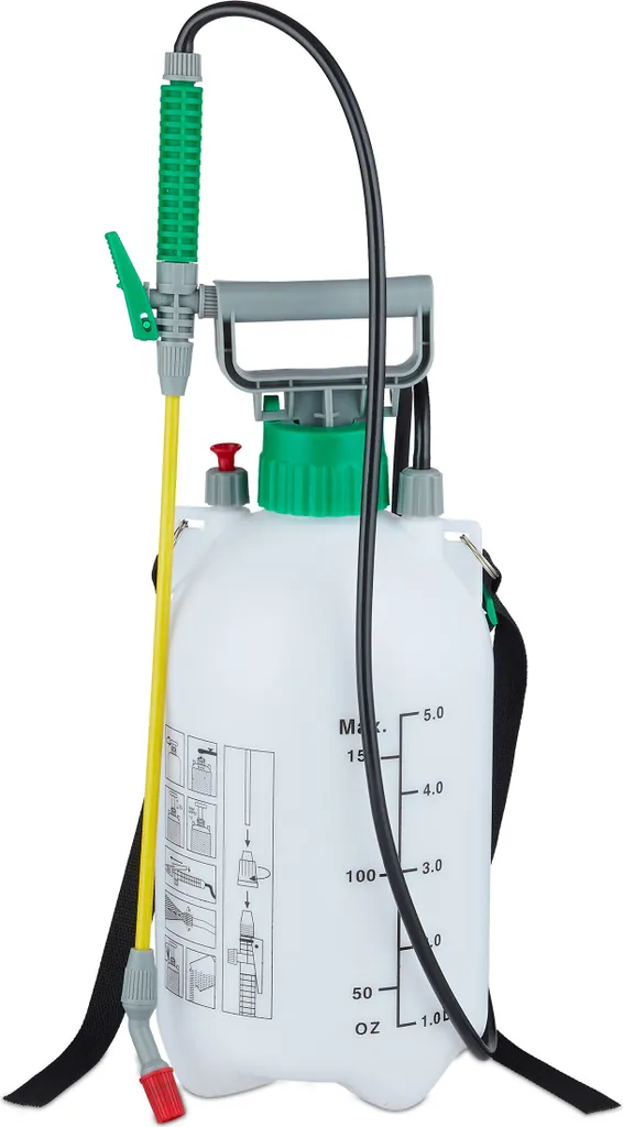 Relaxdays 8x pulvérisateur à pression 5L pour entretien du jardin