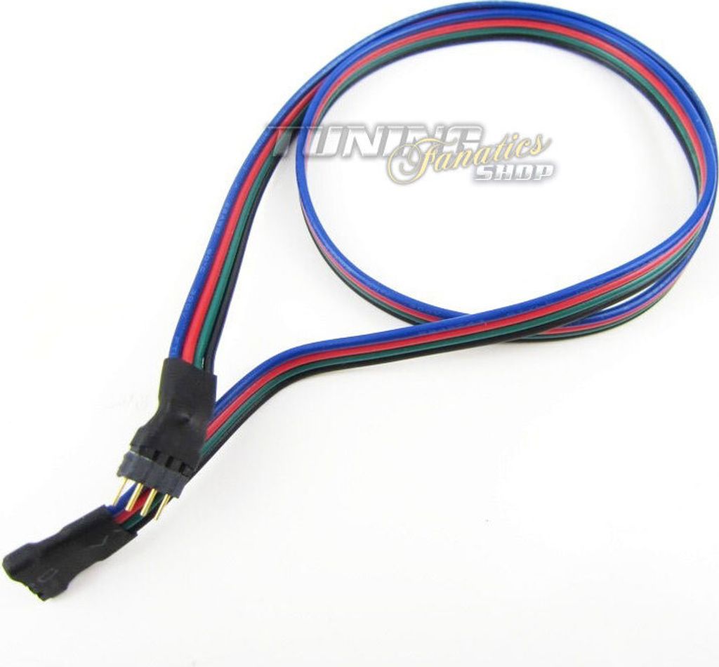 1x 0,5M RGB Strip Verlängerung LED SMD Kette Kabel Stecker Verbinder Connector 4