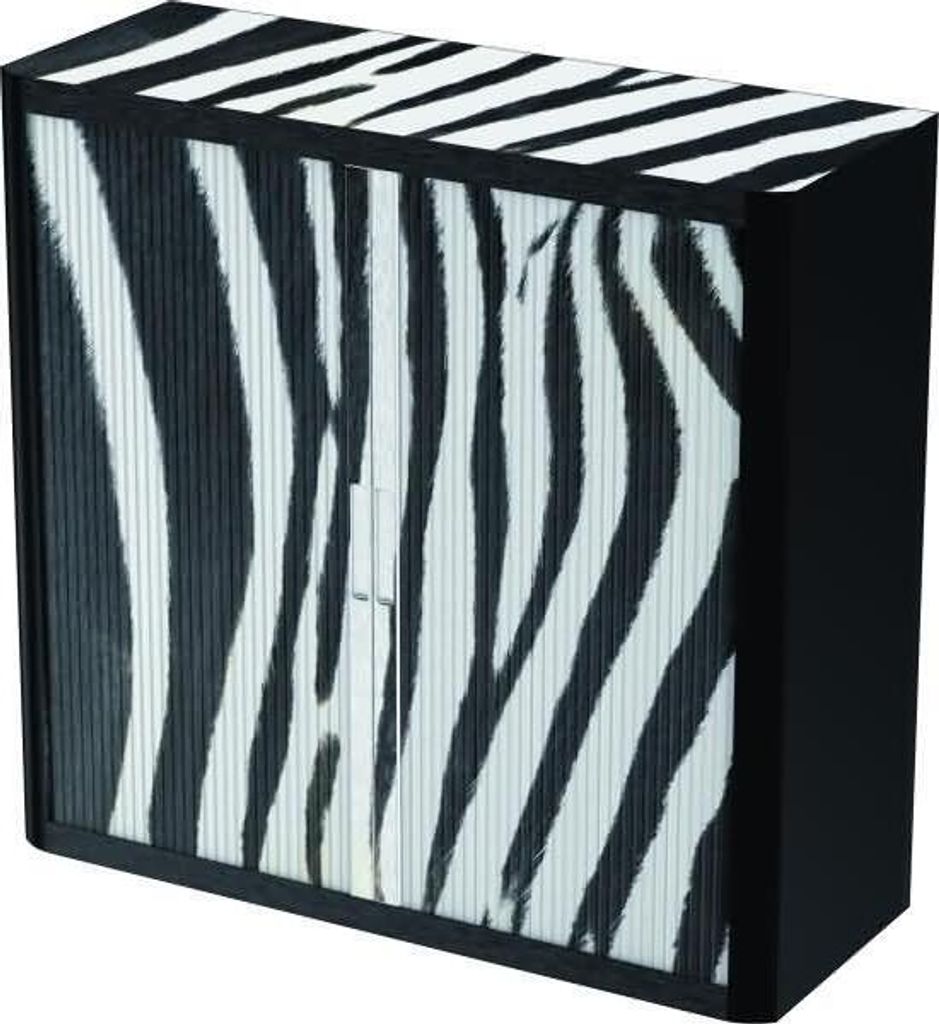 Rollladenschrank easyoffice BxTxH 86x37,5x104cm Zebra