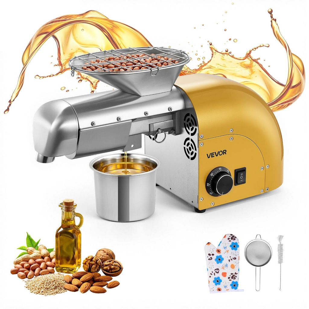 VEVOR Elektrische Ölpresse 5 kg/h, Ölmühle 1250 W, Produktbild 