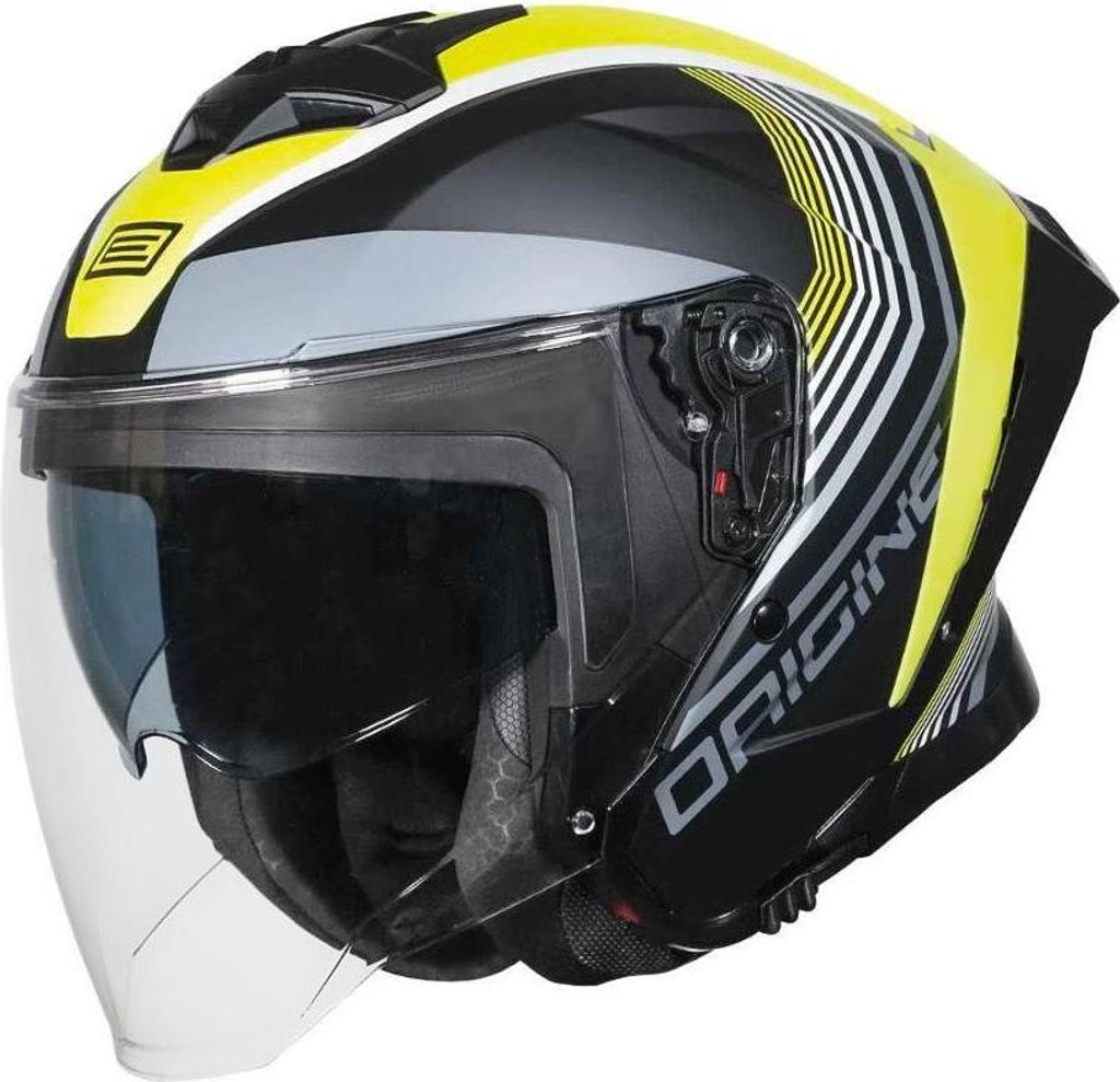 Kask ORIGINE APRICA SHADE matt fluoreszierend gelb schwarz XL