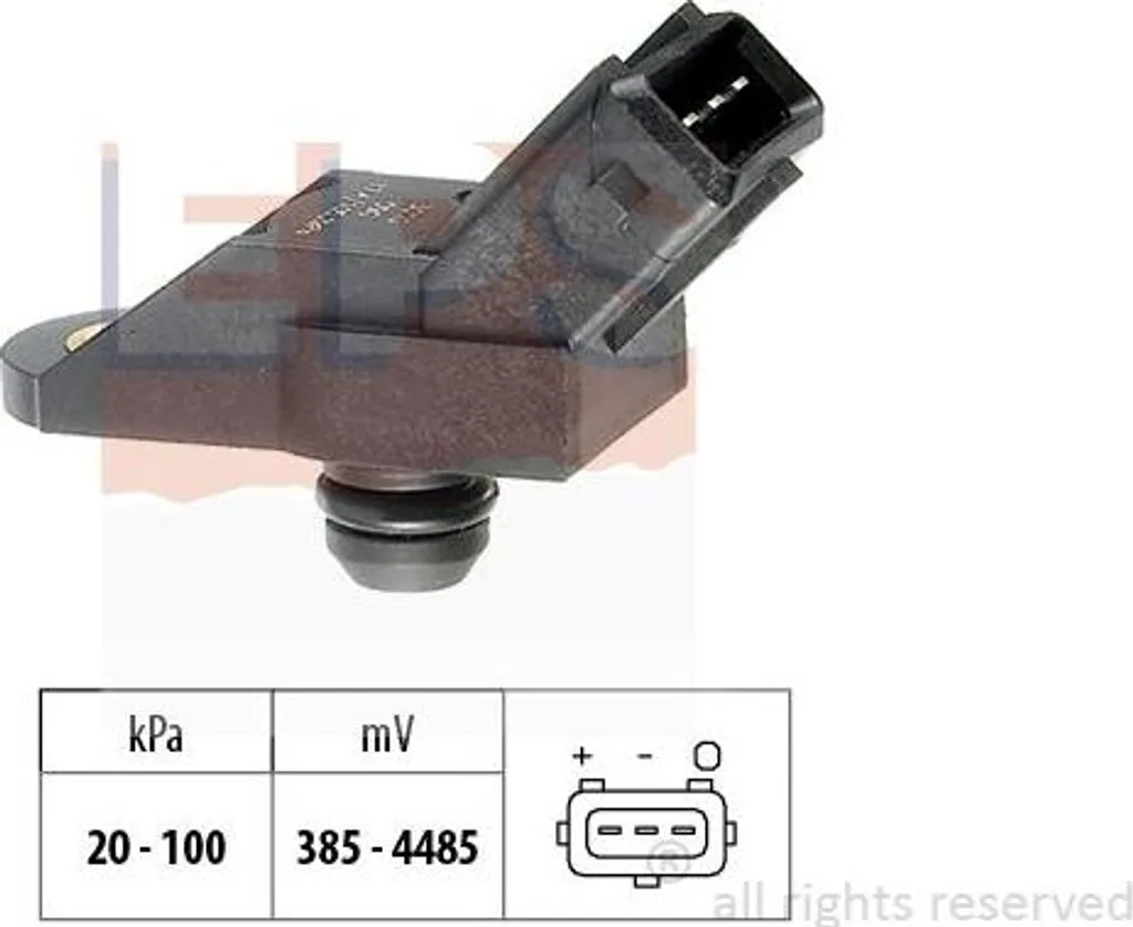 Capteur de pression d'air EPS 1.993.010 pour Berlingo et Saxo OE 19200E