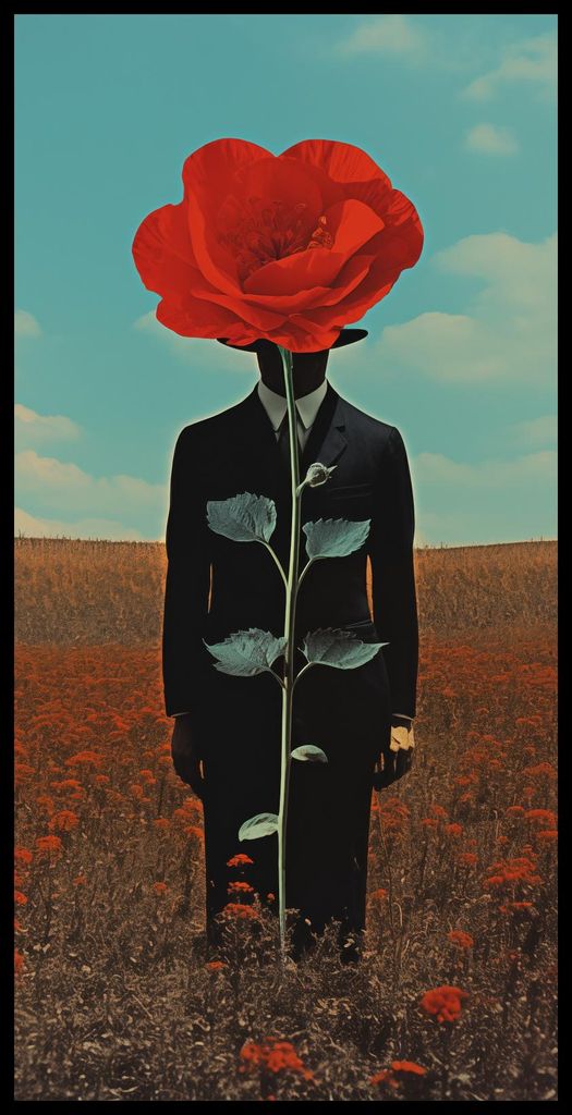 Plakat 50x100cm Beobachter hinter dem Makro