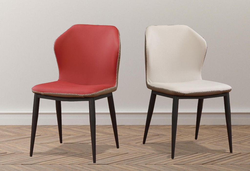 Stuhl 1x Ess Zimmer Polster Stuhl Fernseh Lounge Club Leder Textil Sitz Sessel