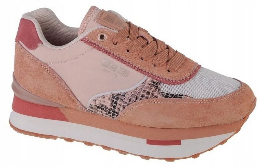 Big Star - Damen Sneaker, Logo PP6202 (37 EU) (Pink)