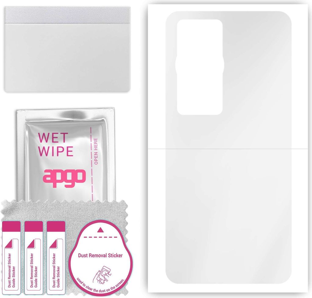 apgo Rückseite Schutzfolie, klar, kompatibel mit Huawei P60 Pro, Hinten Hydrogel-Displayschutzfolie mit Positionierhilfe, kratzfest, einfache Montage