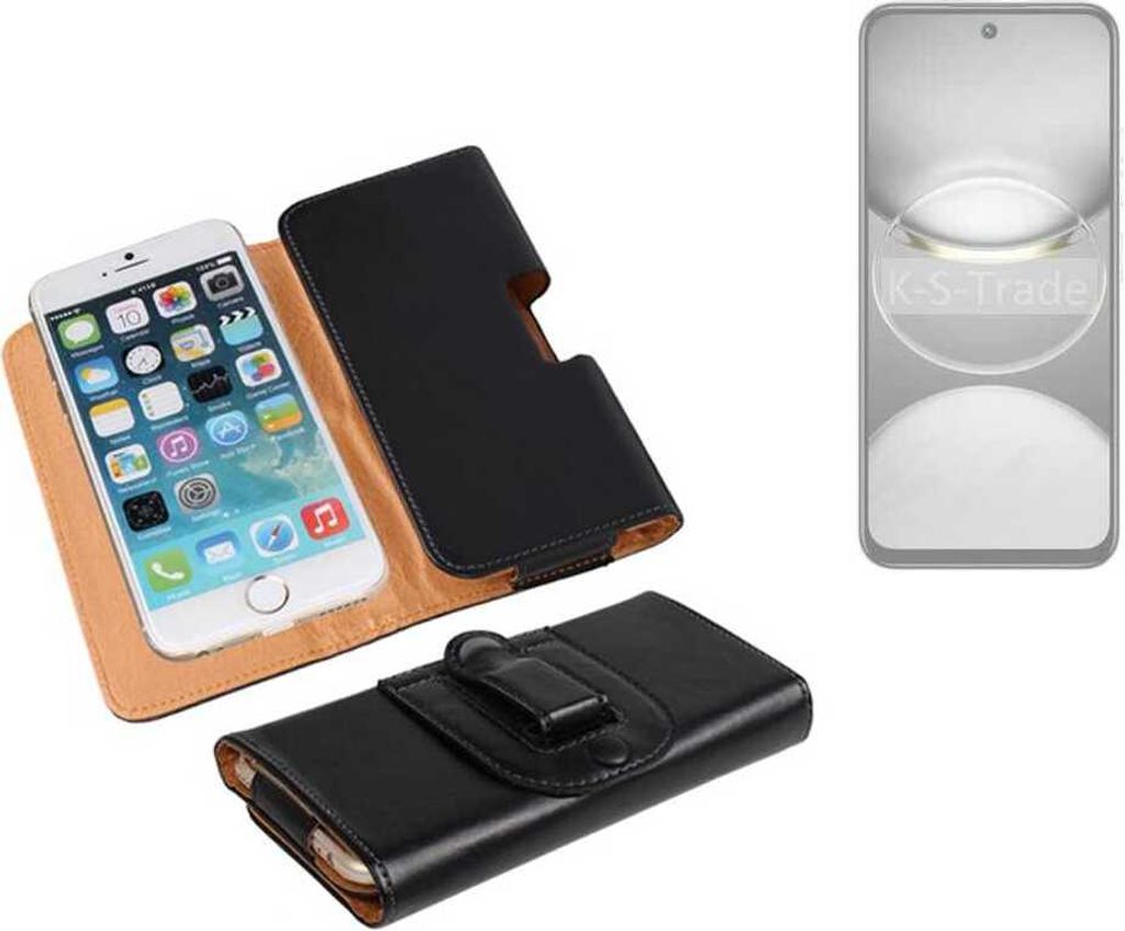 K-S-Trade Schützhülle Handyhülle kompatibel mit Tecno Spark 30C Holster Gürtel Tasche Schutzhülle Handy-Tasche Smartphone Case Seitentasche