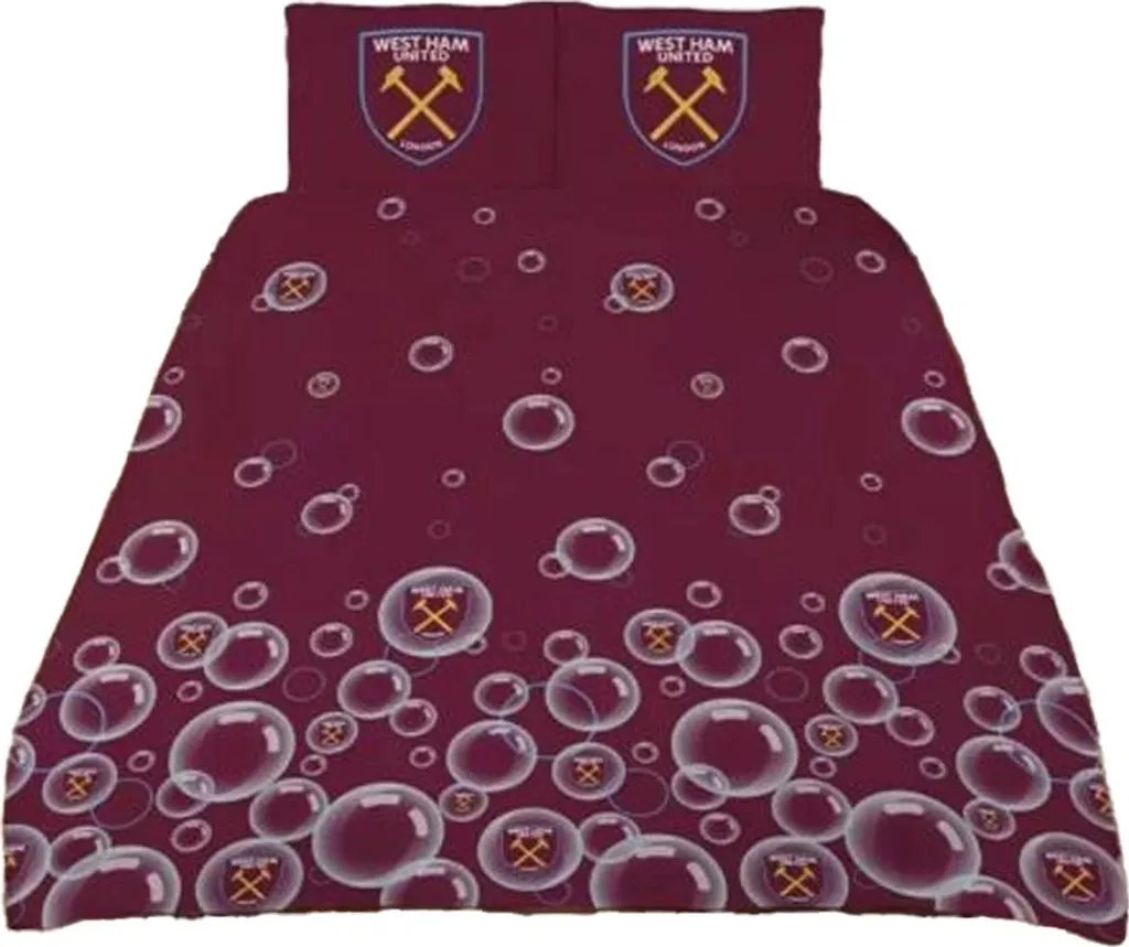 Parure de Lit Réversible West Ham Forever Blowing BS5921 Bordeaux Lit 1 Place - 3