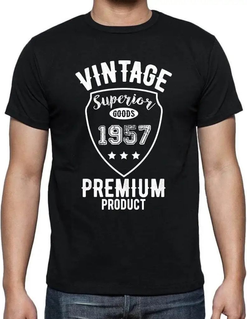 Herren Grafik T-Shirt Vintage Superior Goods Premium Product 1957 Geschenk 67. Geburtstag Jahrestag 67 Jahre Jubiläum 67 Jährige Mann Jahrgang 1957