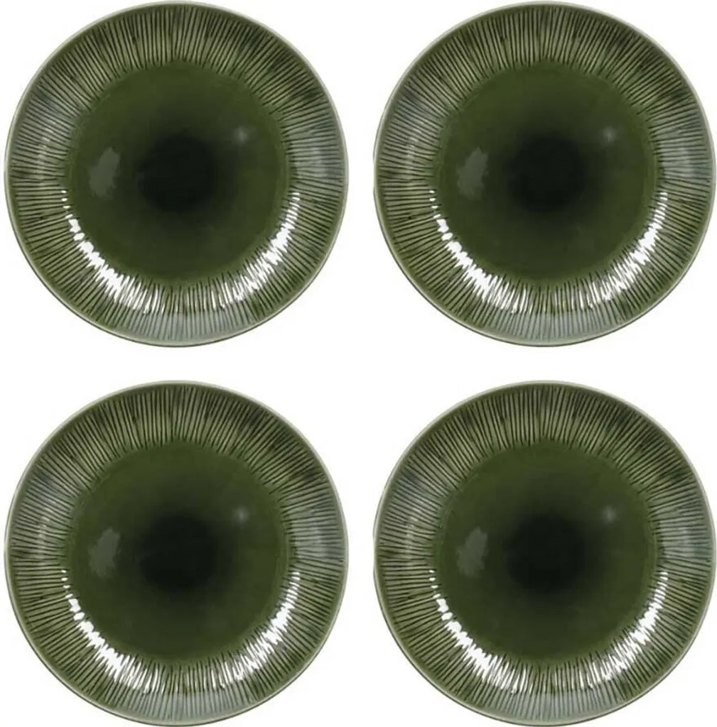 Assiettes de Table 27cm en Faïence Décor Floral Mikasa Jardin Set de 4