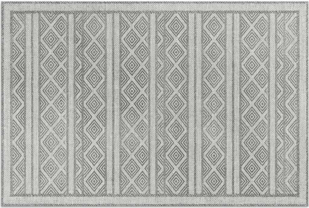 Schöne dekorative Muster Nachahmung Stoff – Vinylteppich – 140x210 cm – Outdoor Teppich – Terrasse – Wetterfest – Modern